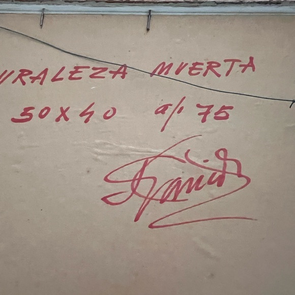 Vintage Framed painting - Picture 9 of 9